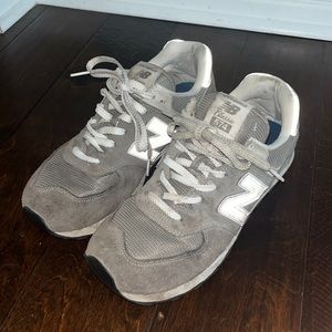 New Balance 574 Men’s Sneakers Grey/Silver- Size 10.5